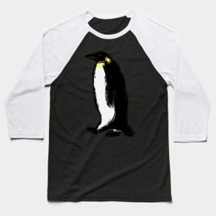 Artwork of an Emperor Penguin Baseball T-Shirt